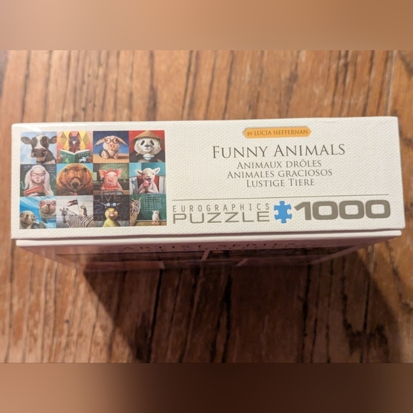 Jigsaw puzzle 1000 piece "Funny Animals" one missing piece - Picture 3 of 7